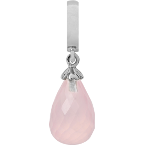 Image of Christina Collect Rose Quartz Drop sølv charm